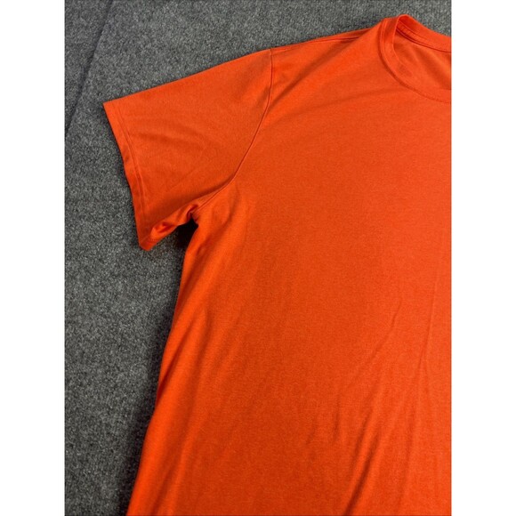 Nike Shirt Men's 2XL Orange Swoosh Dri-Fit Lightweight Athletic Active Gym XXL - Picture 6 of 16